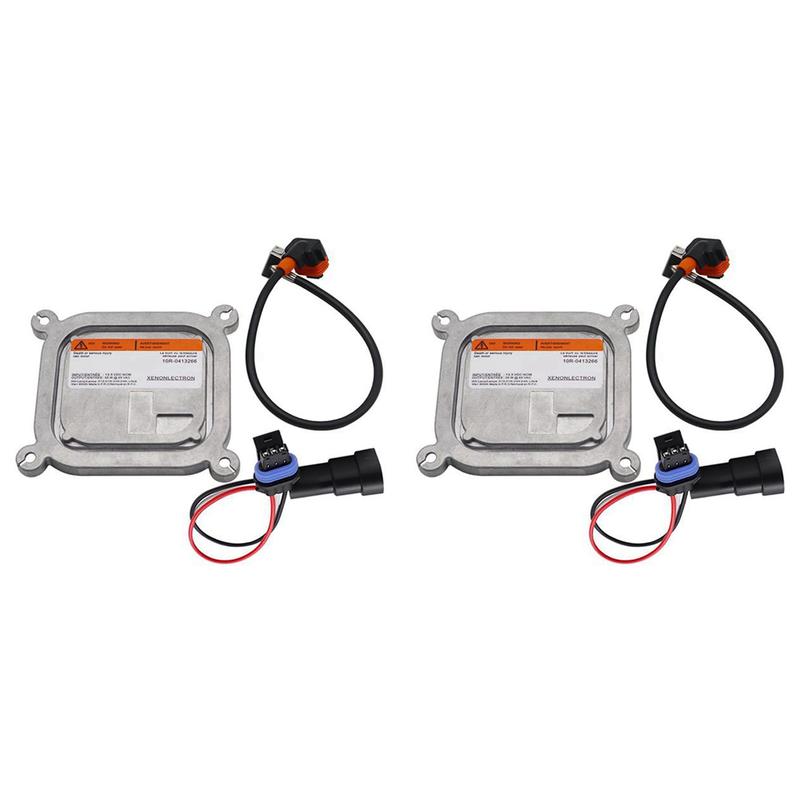 2X Xenon HID Headlight Ballast With Igniter Power Cable For Ford Lincoln 10R034663 DL3Z-1170-A 8A5Z-1170-A