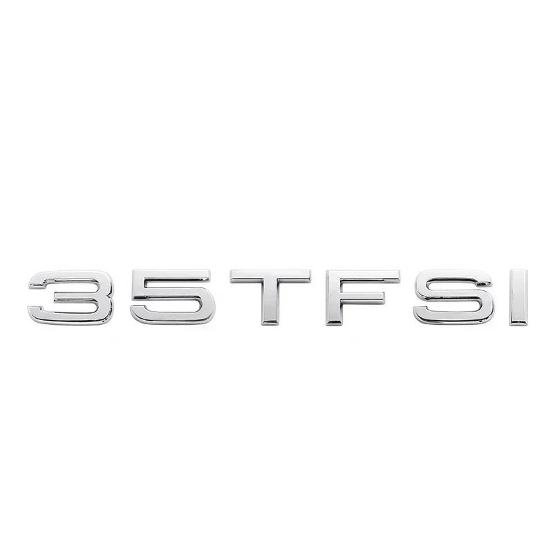Silver Black Letters 30TFSI 35TFSI 40TFSI 45TFSI 50TFSI 55TFSI 60TFSI Numbers Emblem For new A1 A3 A4 A5 A6 A7 A8 Q2 Q3 Q5 Q7
