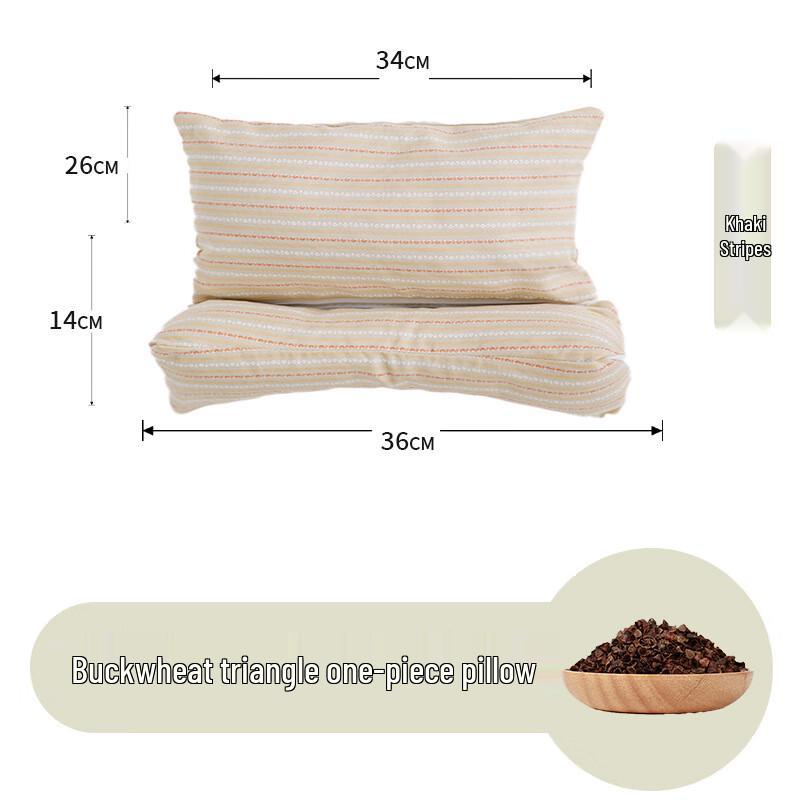 

Buckwheat Hull Triangular Connected Pillow
