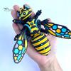 Mechanisches Bienenmodell 3D-gedruckte Figur, Sammlerstück Cyberpunk-Hornissen-Ornament mit beweglichen Spielzeuggelenken, Stressabbau Gelenkiges Insekten Fidget Schreibtisch
