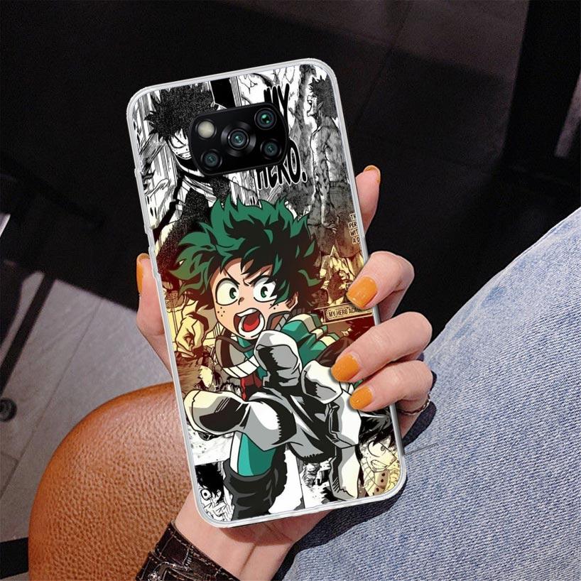 My Hero Deku Phone Case For Xiaomi Poco X7 X6 X5 Pro F7 Ultra Redmi 15C 15 13C 13 12C 12 10 10A 10C 9 9A 9C 9T Cover Poco X7 X6