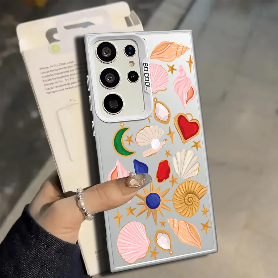 

Shell Flower Phone Cover Case for Samsung Galaxy S25 Note 20 Ultra S23 Ultra S20 Plus S21 S23 S22 S24 FE S25Edge Galaxy S23+