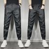 Men's Winter PU Leather Motorcycle Pants: Black, Plus Velvet, Thick, Windproof, Waterproof, Warm Trousers
