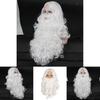 Christmas Santa Claus Beard Wig Adult Cosplay Costume Accessory High Quality Heat Resistant Synthetic Fiber