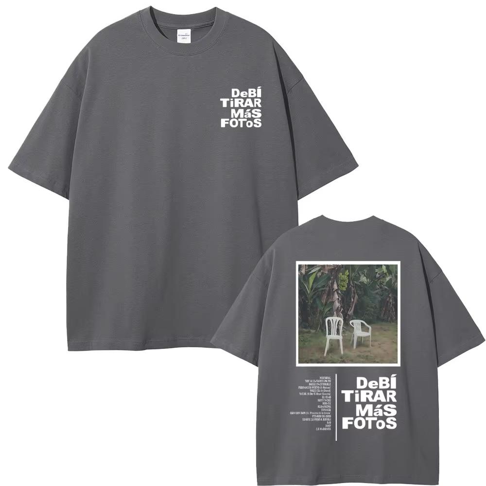 Rap Bad Bunny DeBi TiRAR MaS FOToS DTMF Graphic T-shirt Men's Oversized Streetwear Men Women Vintage T Shirt