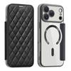 Magsafe Leather Case for IPhone 17 Air 16 Promax 15 Plus 14 Pro max 13 PM 12 iphone17 Card Holder Magsafe Flip Phone Cover