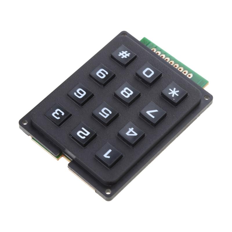 3x4 Matrixes Array 12 Key Button Keypad Keyboard Module for Electronic DIY 12 Key MCU Membranes Button Keypad
