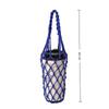 Portable Hand Woven Mesh Bag Hollow Out Handheld Coffee Bag Reusable Beverage Bag