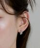 Goldndear 14Kgf Double Muse One-Touch Earrings