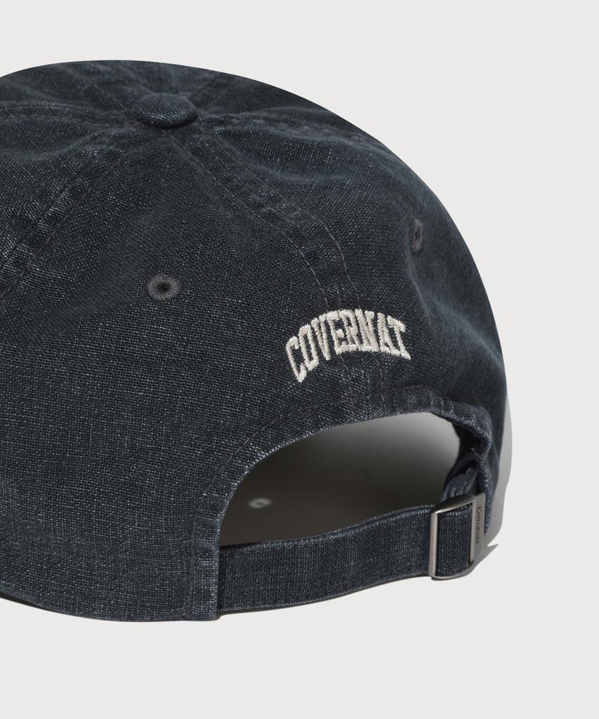 COVERNAT C Logo Oxford Washed 6-Panel Cap Dark Navy