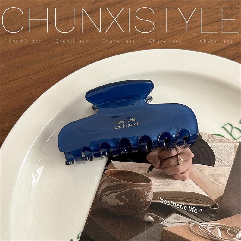 2024 High-End Korean Acetate Hair Bun Claw Clip for Women - Autumn/Winter Collection