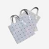 Stylish Geometric Quilted Tote Bag Women Large Capacity Shoulder Handbag Daily Use