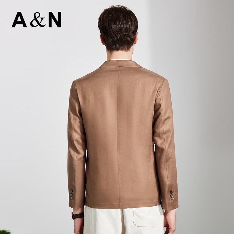 Antonio Men's Tencel Linen Notch Lapel Suit Jacket