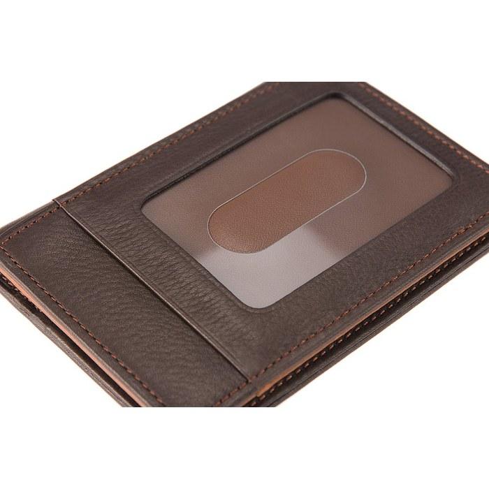 [Kipris] Pass Case (Bi-fold, 2-sided) Silky Kip 1730 (Choco) Chocolate