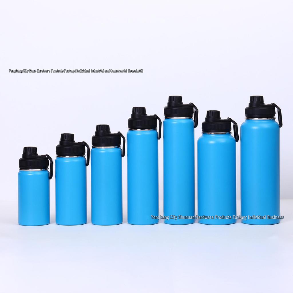 American Style 304 Stainless Steel Thermos Mug - Large Capacity Sports Water Bottle & Outdoor Kettle