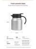 Large Capacity Titanium-Coated Stainless Steel Insulated Teapot with Portable Handle and Tea Infuser