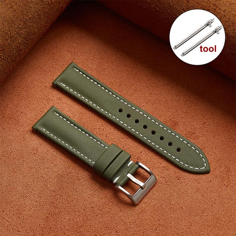 Premium Sailcloth Watch Band for Blancpain Straps 18mm 19mm 21mm 20mm 22mm Waterproof Canvas Nylon Quick Release Bracelet Belt