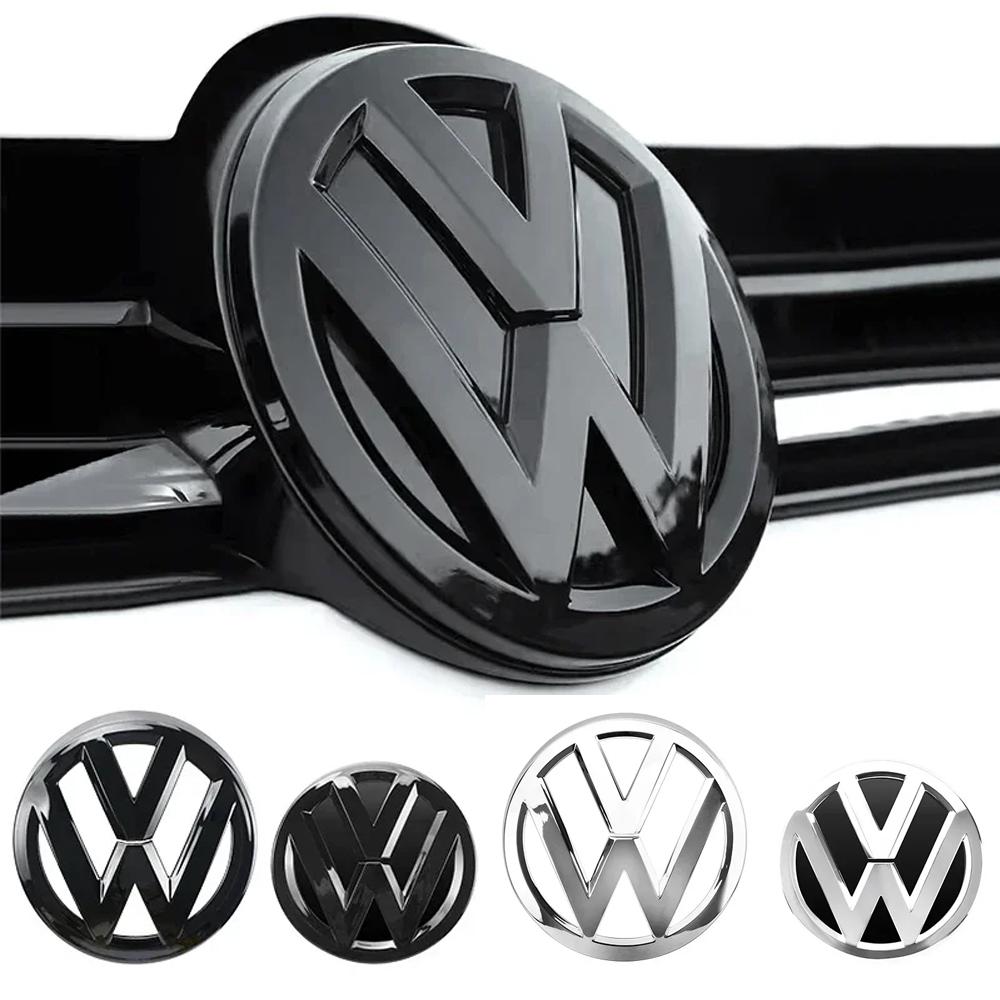 Glossy Black Front Radiator Grille & Rear Trunk Lid Emblems For Volkswagen MK7 Golf 7 (2014 - 2017) - Auto VW Badge Accessories