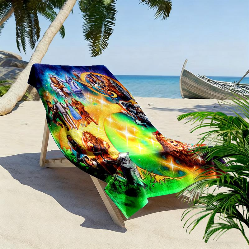 Fantasy Adventure Journey beach towel Outdoor camping soft quick-drying swim towel Absorbent bath towel swim printing Outdoor picnic beach mat