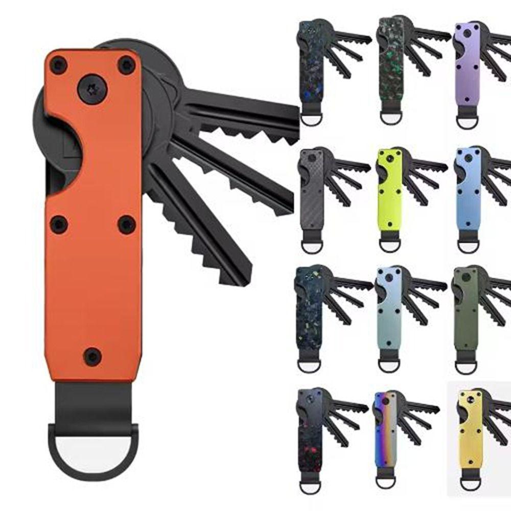 Innovative Metal Key Organizer Carbon Fiber Car Key Holder Keys Bag Key Case Holder  Women