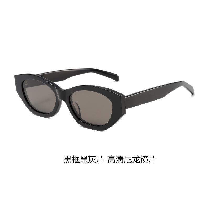 Plate Nylon Sheet High Version Retro Cat Eye Sunglasses Women'S Uv Protection B91