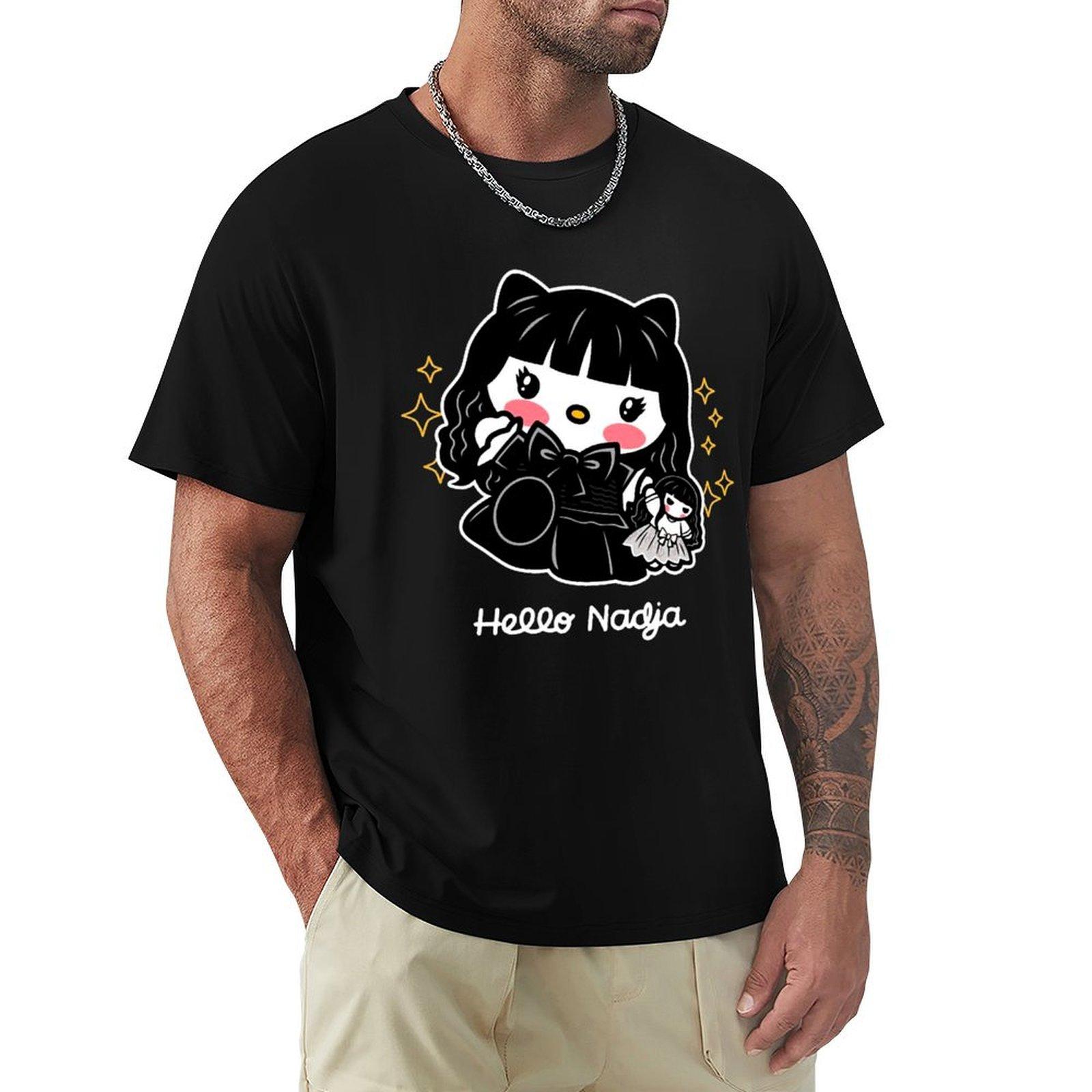 

Hello Nadja nadja doll TShirt custom t shirt anime clothes men t shirts 4XL