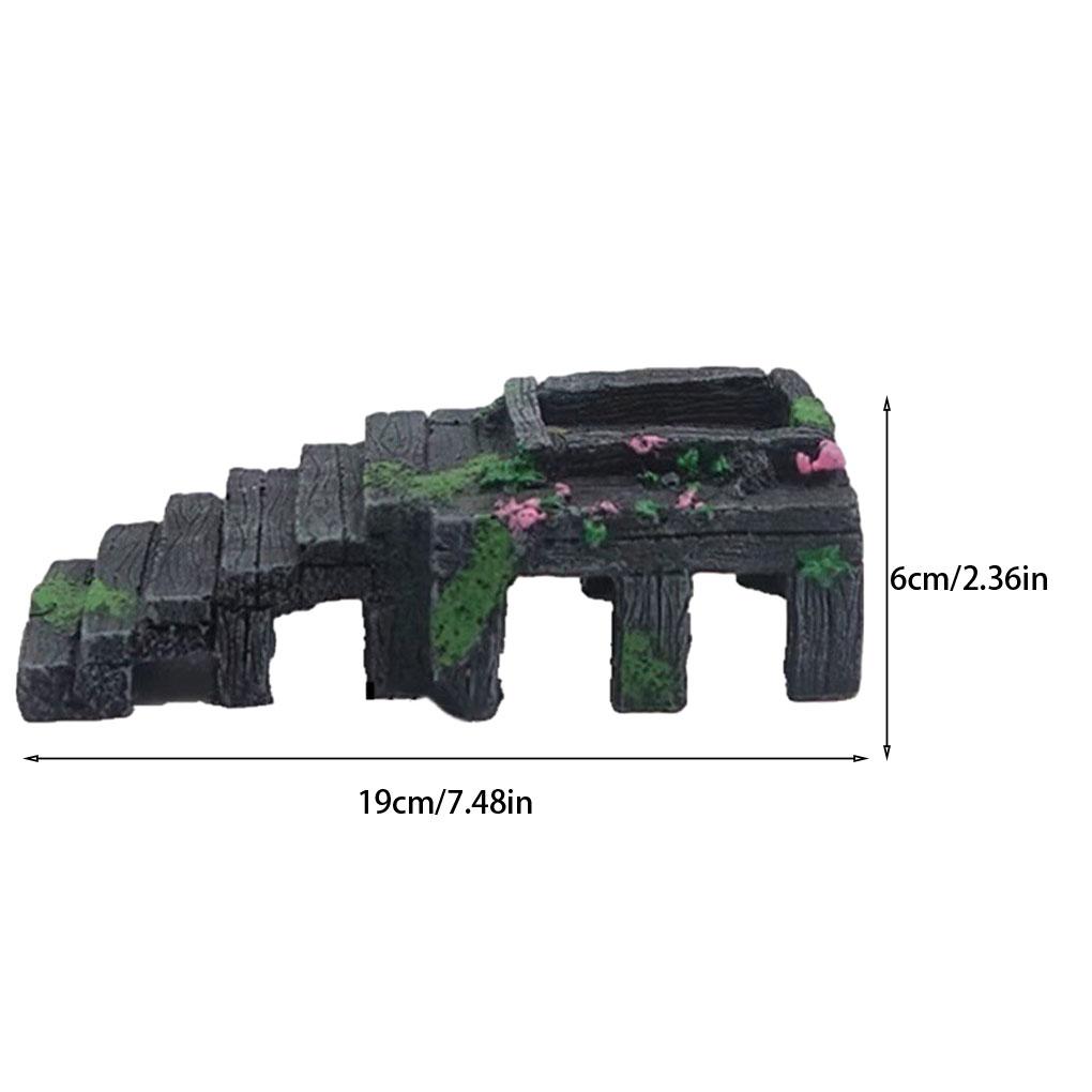 Turtle Basking Platform Waterproof Aquarium Landscaping Hiding Caves Lightweight Climbing Platforms Reptile Turtles