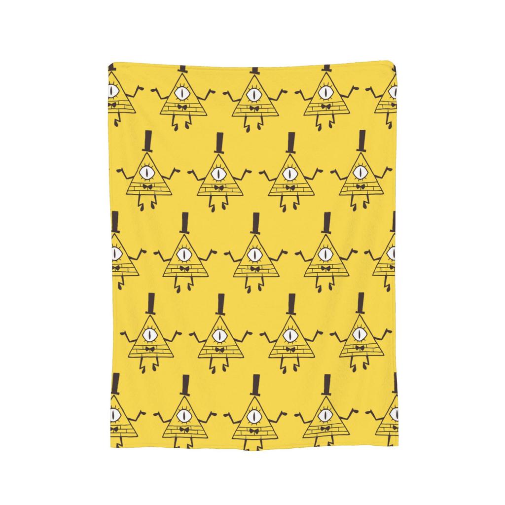 Gravitys Falls Bill Cipher Blanket Flannel  Super Warm Throw Blankets for Bedding Couch Bedroom Quilt