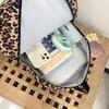 Schoolbag Autumn and Winter New Backpack Cute Versatile Student Schoolbag Japanese Soft Girl Cartoon Backpack Hello Kitty Leopard Print Backpack