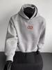 Heavyweight Embroidered Unisex Hoodie - Trendy American Casual High Street Sweatshirt for Autumn/Winter, Plus Velvet, Perfect for Couples