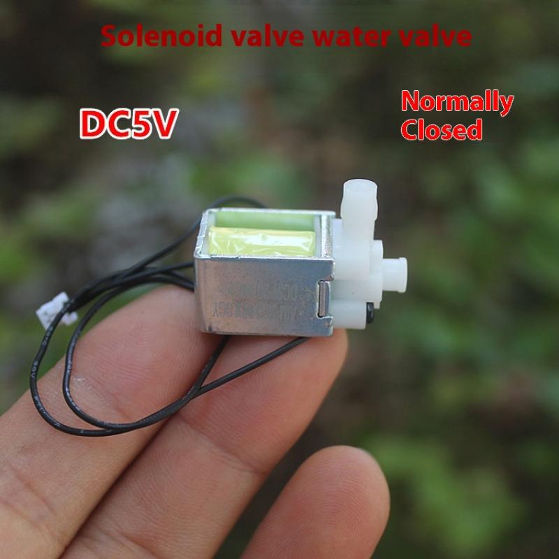 1 Piece Diy Normally Closed Micro Control Watering Electromagnetic Valve Dc5V Mini 2-Position Water Valve Solenoid Valve