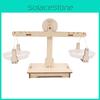 Balanza de Pesas de Madera DIY para Experimentos Científicos Juguete para Niños Kit Educativo STEM Hecho a Mano