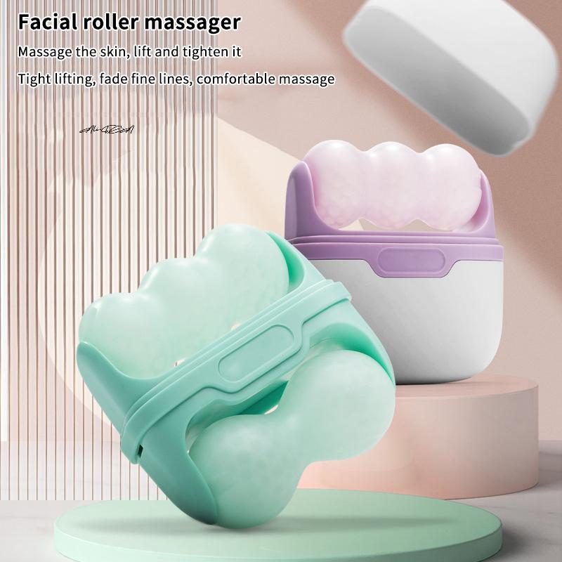 Double Head Ice Roller Facial Cold Therapy Tool for Eye Puffiness Migraine Relief Minor Injury Massage Skin Care Pain Relief