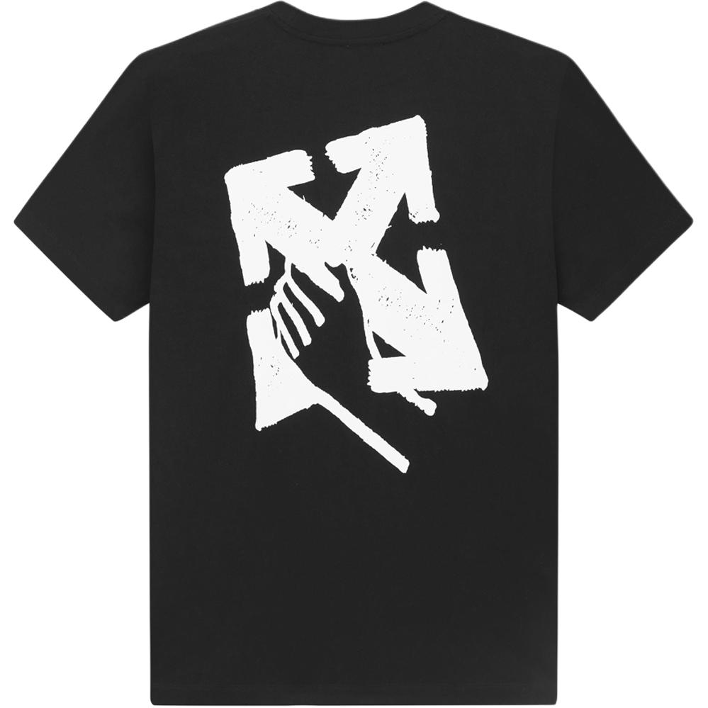 OFF WHITE Мужская футболка с принтом стрелки Slim OMAA027S23JER0071001 M