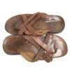 ZEUS Ledersandalen 41 25.5-26.5 braun flach Italien(GEBRAUCHT)