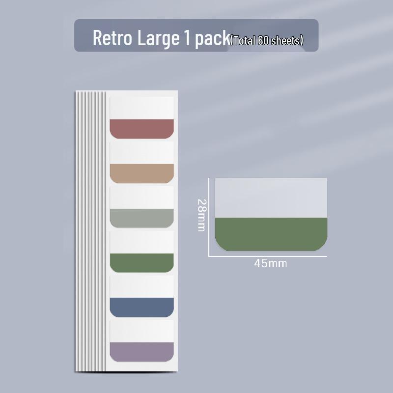 Morandi Writable Label Stickers: Post-it Notes Memo Pads