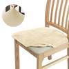 Soft Velvet Chair Cover Solid Thickened Warm Seat Cushion Protector For Dining Room Living Room Kitchen Chairs