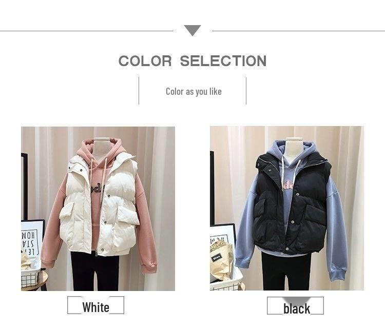Women's Plus Size Versatile Down Vest - Autumn/Winter 2025 Collection
