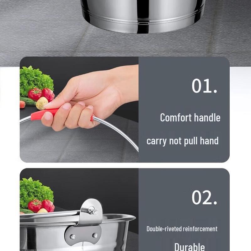 Huihuang Portable Stainless Steel Pail