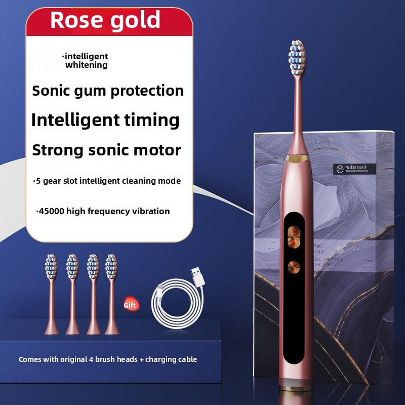Maglev Sonic Electric Toothbrush Adult USB Charging Fully Automatic Vibration Soft Bristle Toothbrush Flushing