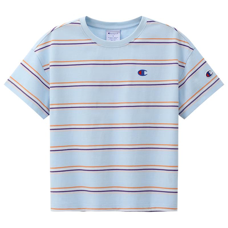 Champion Kids Striped Anti-Bacterial Cotton T-Shirt L