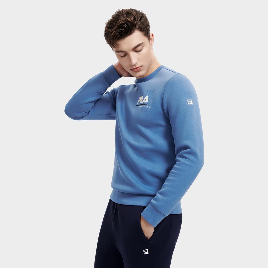 New FILA Sweatshirts Men's Flash Butterfly Blue A11M311205FDB