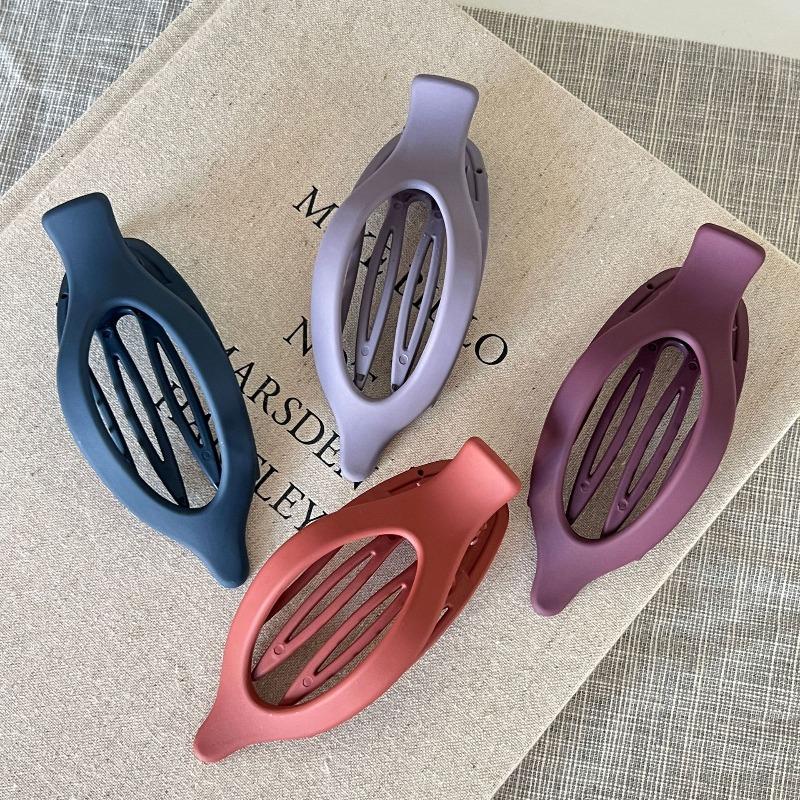 Suede Finish Hair Clip Large Swallow Clip Design Strong Hold for Wet Dry Hair Updo Shower Use Minimalist Hairpin