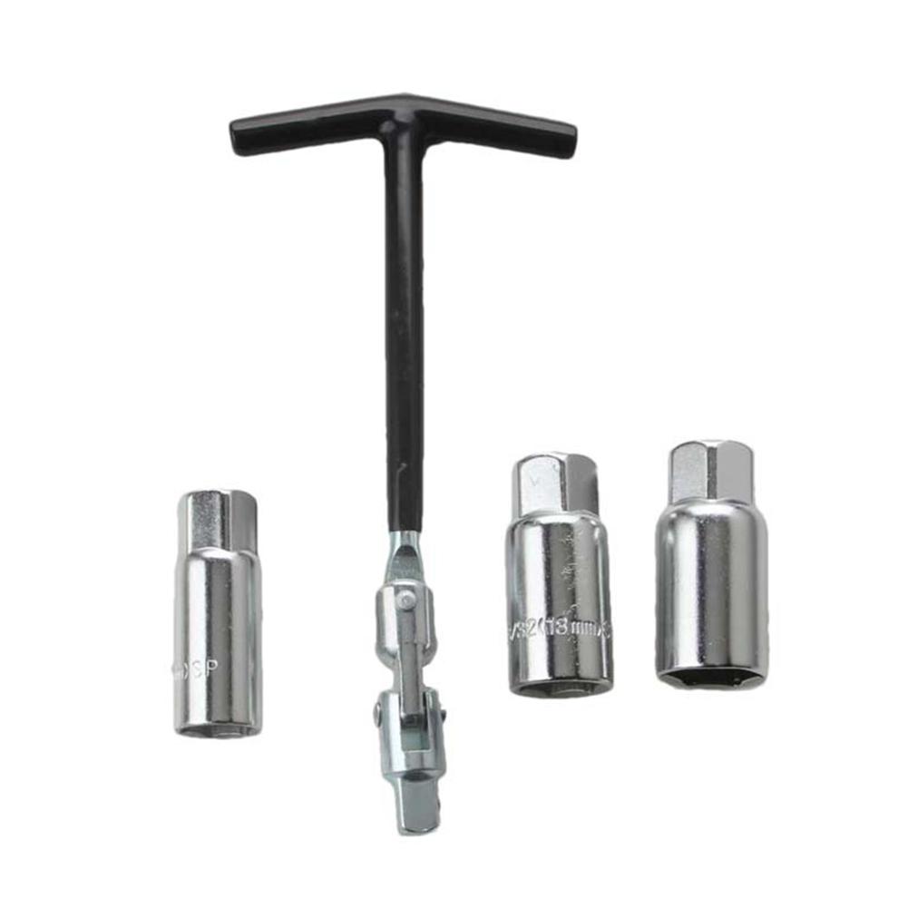 4 st/set Verktygssats för Bilmotorcykelreparation Tändstiftsborttagningsverktyg Hylsnyckel Demontering 16mm 18mm och 21mm