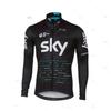 Professional Cycling Jersey Set Black Long Sleeve Breathable Men Women Road Bike Riding