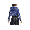 Nike Chain Pattern Full Print Hoodie Women Hoodies Blue CJ6306-455