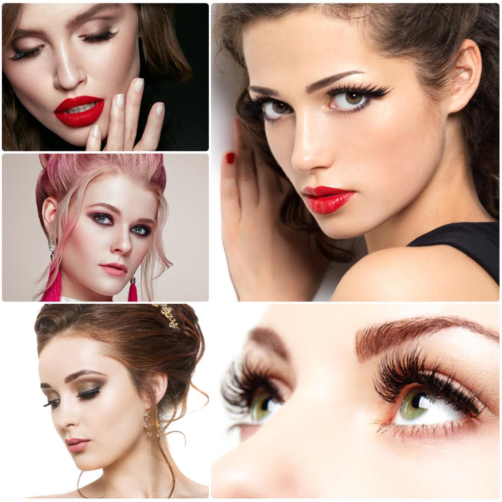 10 Pairs Reusable Self Adhesive Eyelashes No Glue   or Eyeliner Needed Natural Thick False Lashes