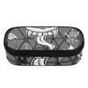 Pencil Bag Portable Wear Resistant Polyester Zipper Closure with Main Storage Mesh Pocket and Organized Pen Holders for Boys Girls