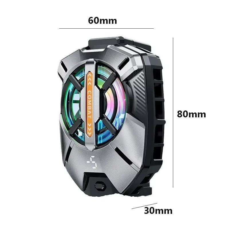 FS09 Dual Fan For Phone Ice Cooling Universal Rechargeable Mobile Phone Cooler, Long Lasting, Stronger Cooling, Air Cooling Fan