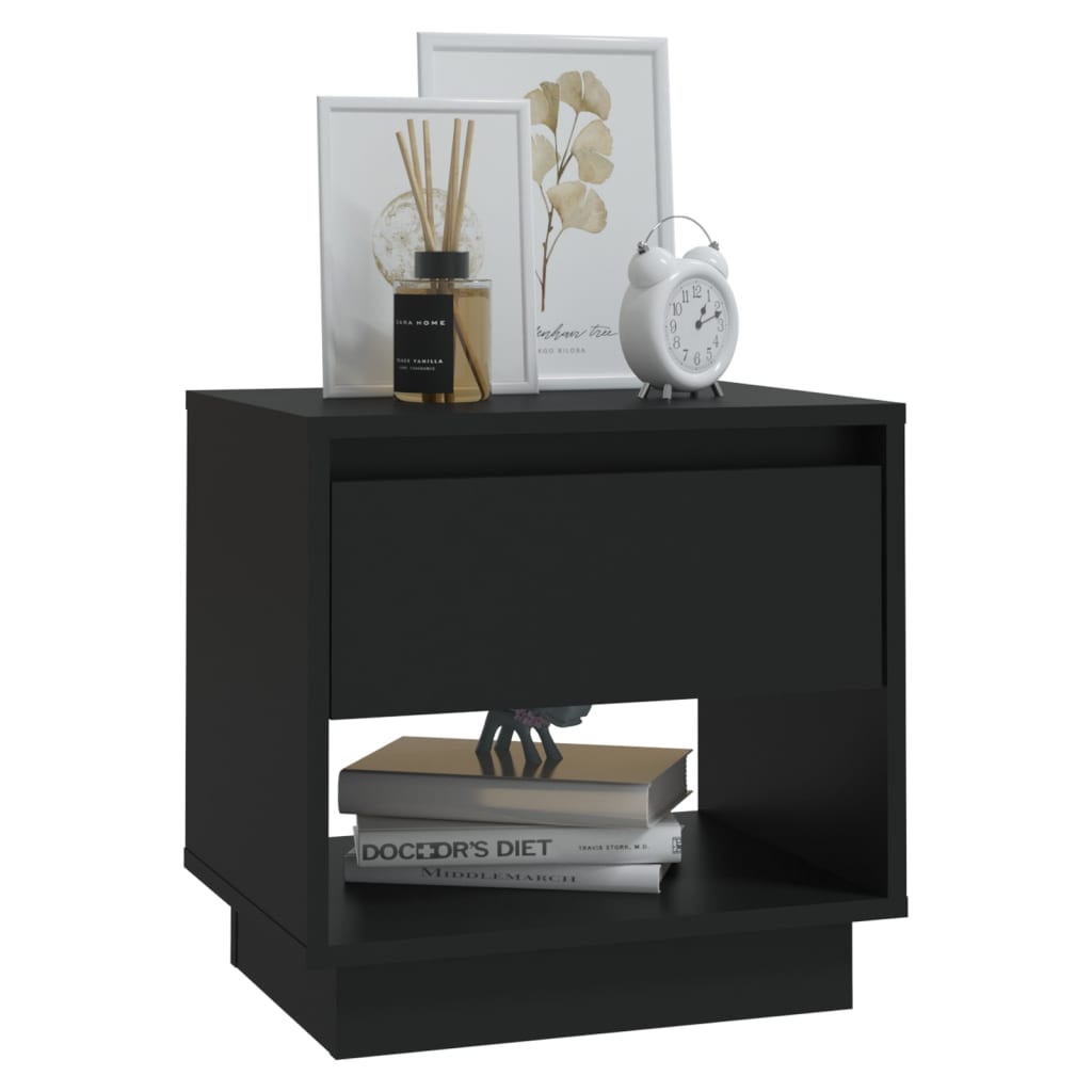 Nightstand Black 45 x 34 x 44 cm Particleboard